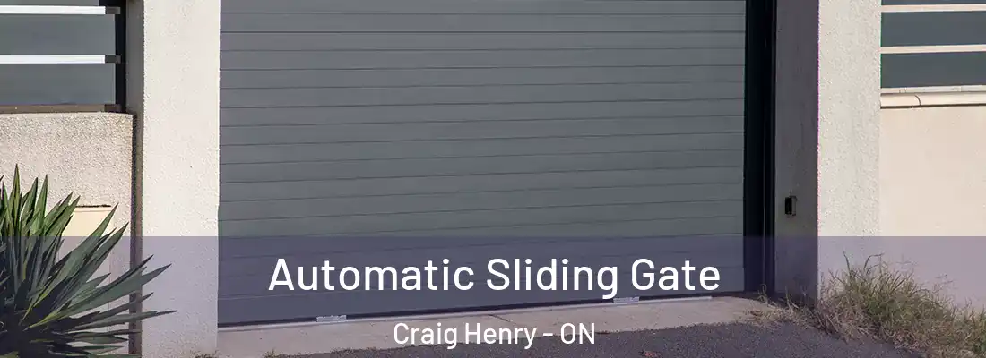  Automatic Sliding Gate Craig Henry - ON