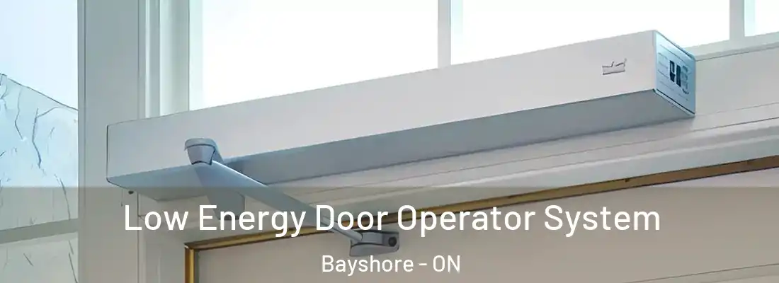  Low Energy Door Operator System Bayshore - ON