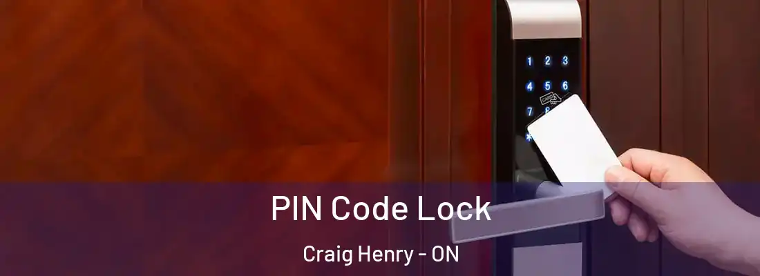 PIN Code Lock Craig Henry - ON
