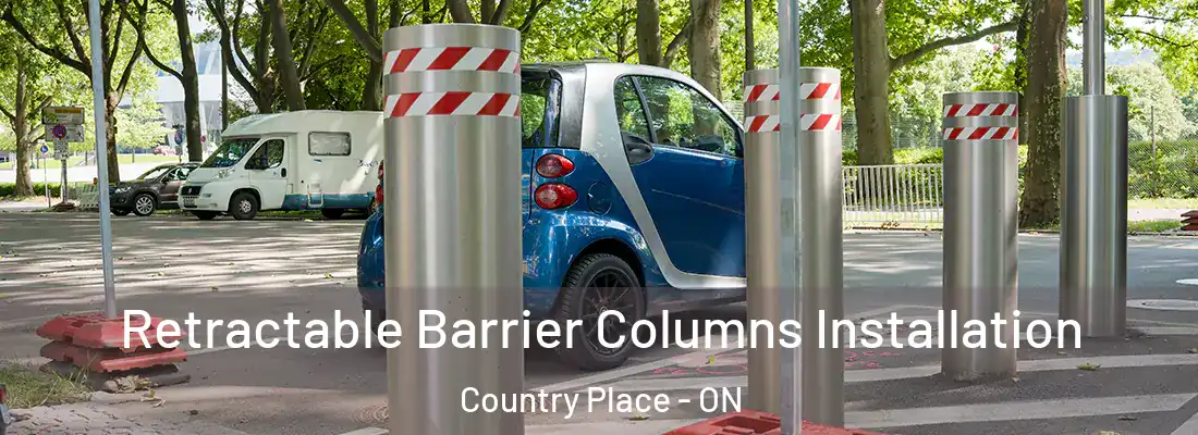  Retractable Barrier Columns Installation Country Place - ON